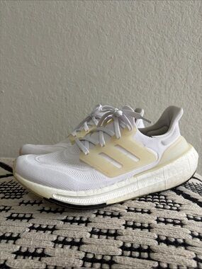 Adidas Ultraboost White Knit Running Sneakers